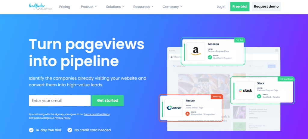 Leadfeeder, lead generation tools