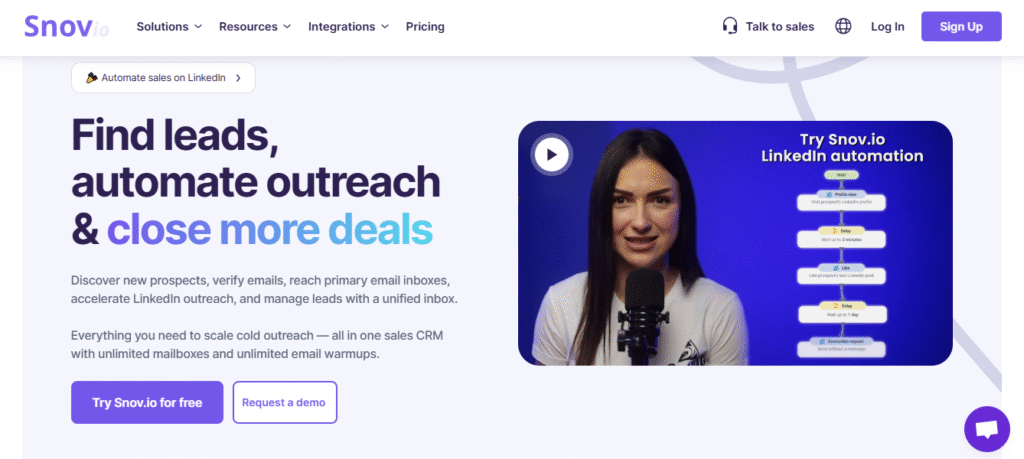 Snov.io, lead generation tools