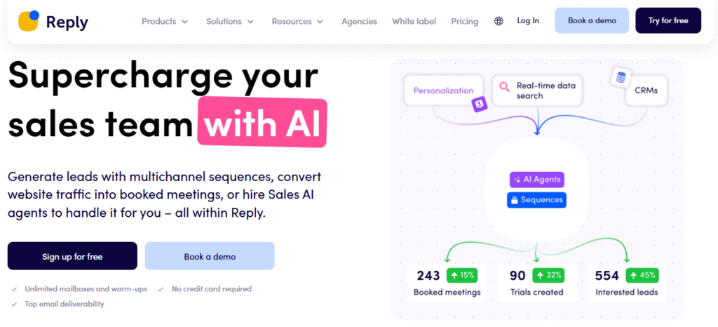Reply.io, lead generation tools