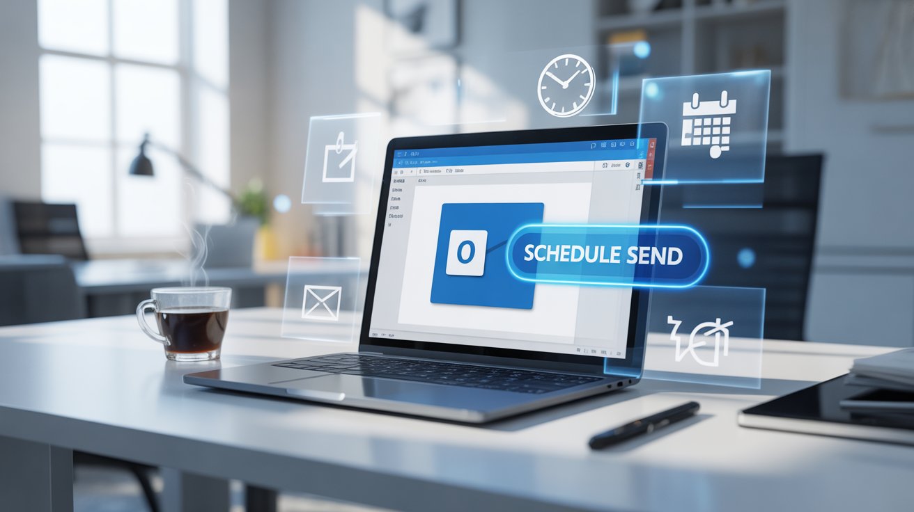 how to schedule an email in outlook